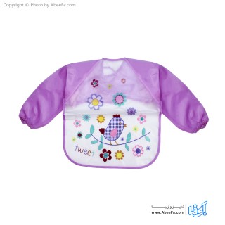 پیشبند نوزادی آستین دار طرح tweet