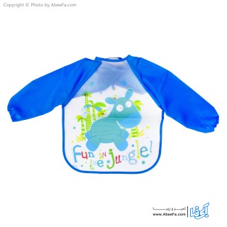 پیشبند نوزادی آستین دار طرح Jungle