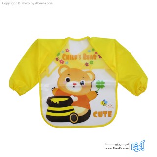 پیش بند نوزادی آستین دار طرح Child's Bear