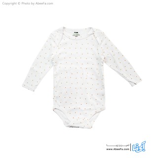 بادی آستین بلند نوزادی کیابی مدل ستاره