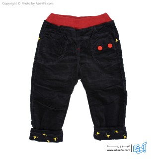 شلوار مخمل بچگانه مدل لاینردار-کبریتی S