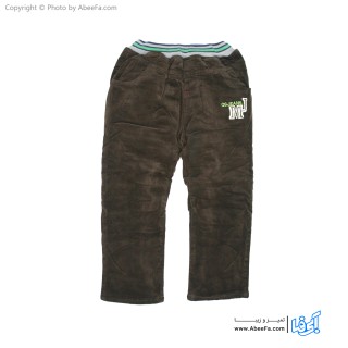 شلوار مخمل بچگانه مدل لاینردار-کبریتی BB