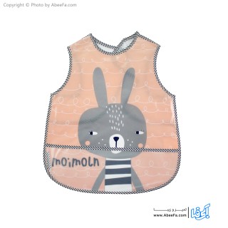 پیش بند کودک مدل خرگوش-خاکستری