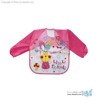 پیش بند نوزادی آستین دار مدل Little friends