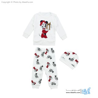 ست نوزادی Beauti مدل 3 تکه میکی موس