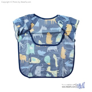 پیش بند نوزادی آستین کوتاه طرح ANIMAL مدل B