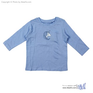 تی شرت آستین بلند دخترانه مدل اسب تک شاخ