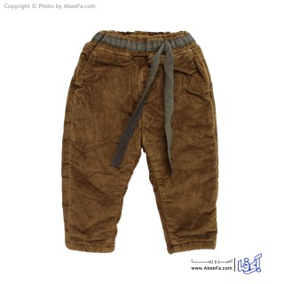 شلوار مخمل بچگانه مدل لاینردار کبریتی miguo