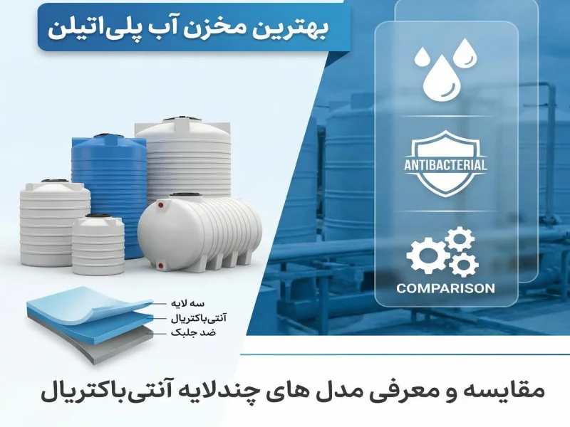 بهترین مخزن آب پلی‌اتیلن کدام است؟ مقایسه و معرفی برند های چندلایه