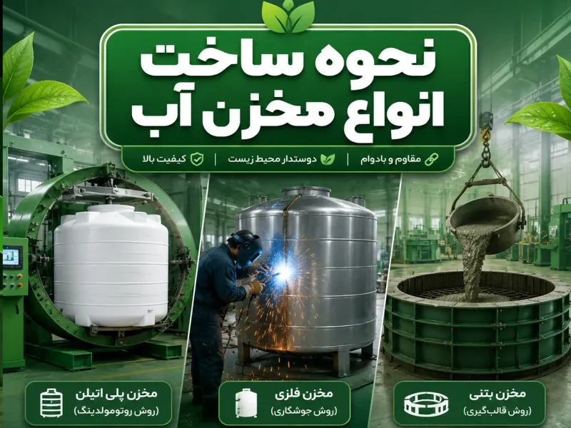 نحوه ساخت انواع مخزن آب