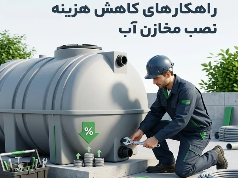 راهکارهای کاهش هزینه نصب مخازن آب