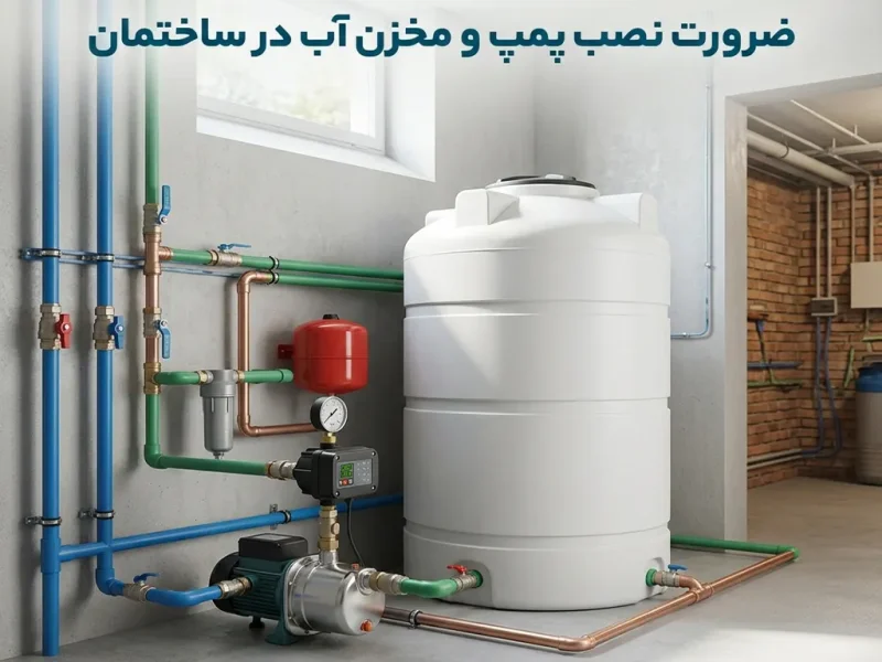 ضرورت نصب پمپ و مخزن آب در ساختمان