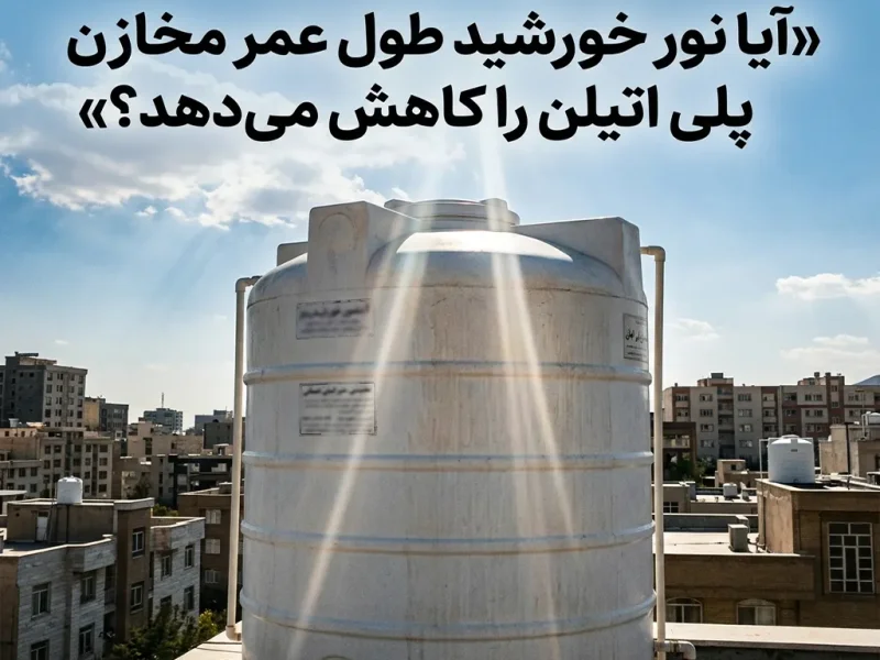 آیا نور خورشید طول عمر مخازن پلی اتیلن را کاهش می‌دهد ؟