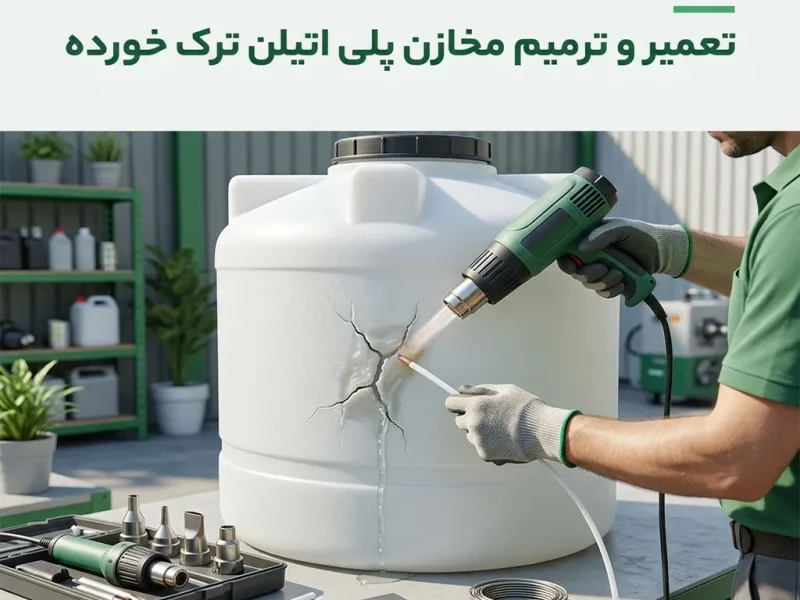 تعمیر و ترمیم مخازن پلی اتیلن ترک خورده
