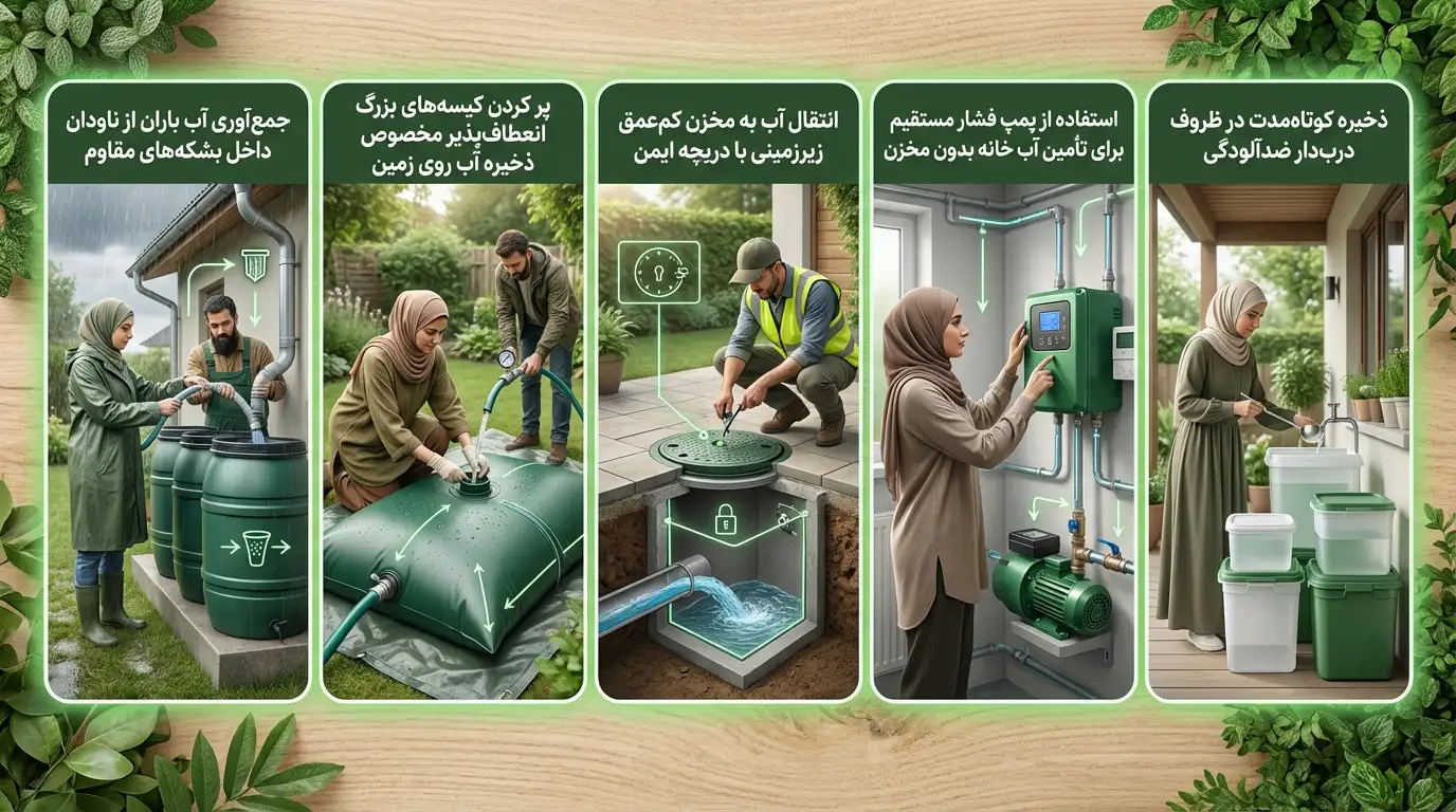 ذخیره آب بدون مخزن