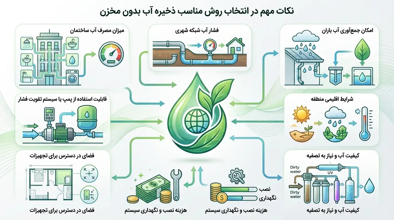 ذخیره سازی آب بدون مخزن آب