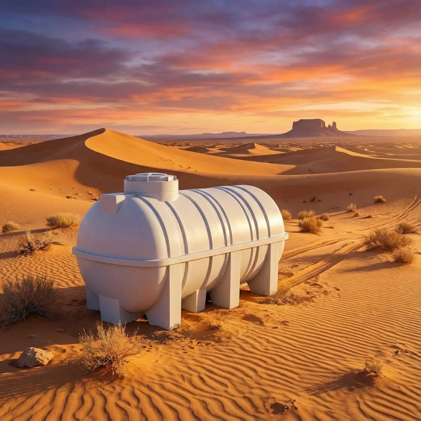 مخزن 10000 لیتری افقی درب کنار رادمان پلاست