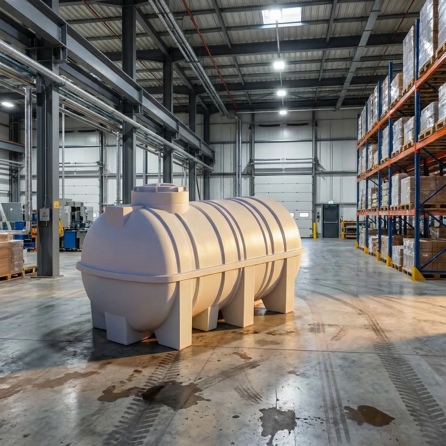 مخزن 10000 افقی درب کنار رادمان پلاست