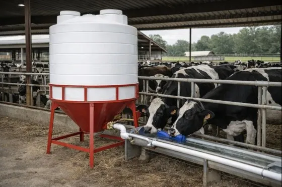 مخزن آب 5000 لیتری قیفی سه لایه