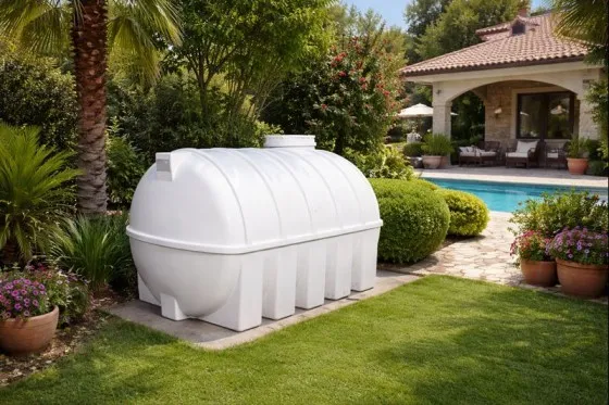 مخزن پلی اتیلن ۵۰۰۰ لیتری افقی سه لایه ابریشم