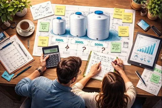 کدام لیتراژ مخزن آب مناسب تر است؟ (راهنمای انتخاب دقیق)