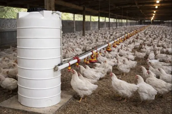 مخزن آب 4000 لیتری عمودی بلند سه لایه طبرستان