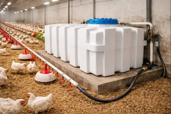 منبع پلاستیکی 2000 لیتری مکعبی افقی سه لایه طبرستان