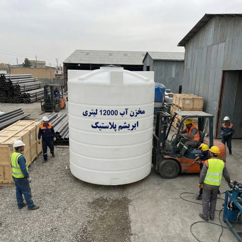 مخزن آب 12000 لیتری  ابریشم پلاستیک