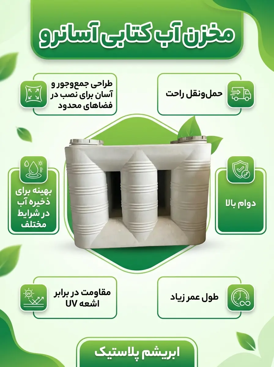 مخزن آب کتابی آسانرو