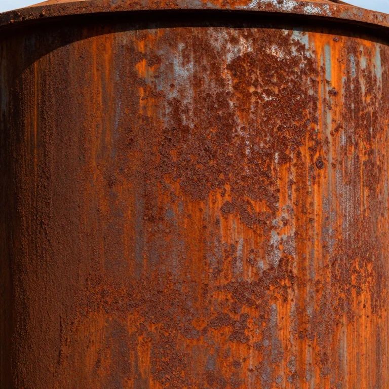 رفع زنگ زدگی تانکر فلزی