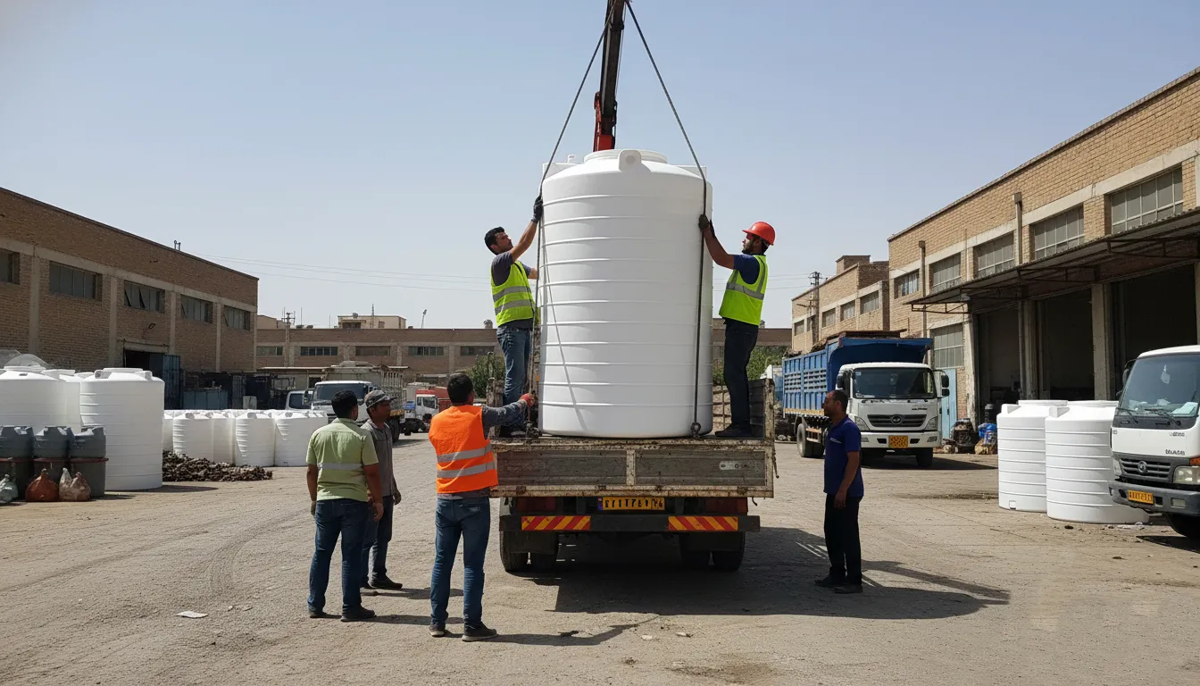 منبع 500 لیتری پلی اتیلن