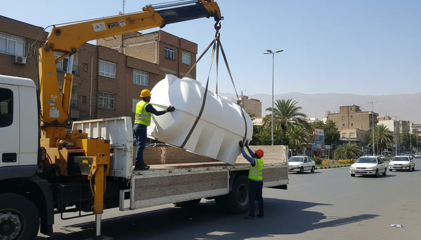 مخزن 3000 لیتری افقی