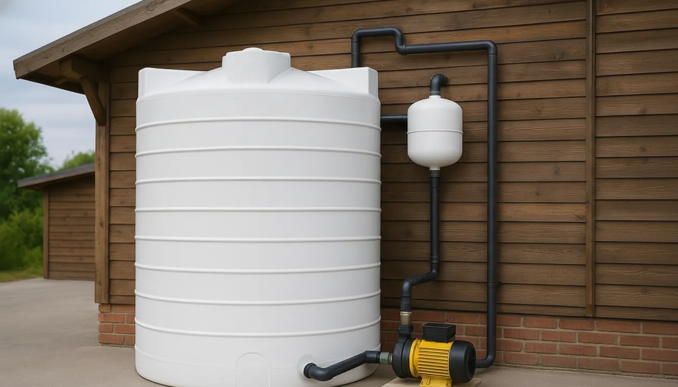 مخزن آب افقی خوابیده