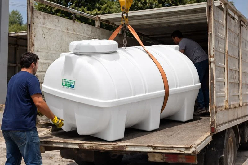 مخزن 2000 لیتری افقی سه لایه رادمان پلاست