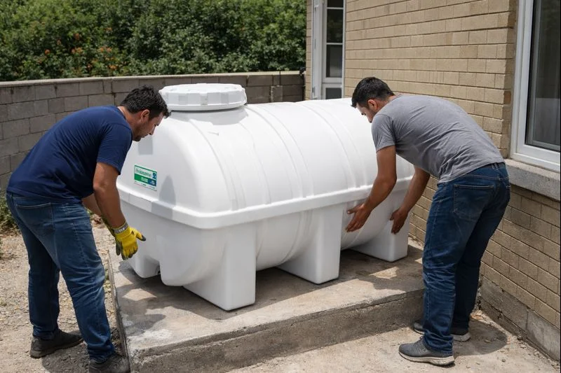 منبع ۲۰۰۰ لیتری افقی سه لایه رادمان پلاست