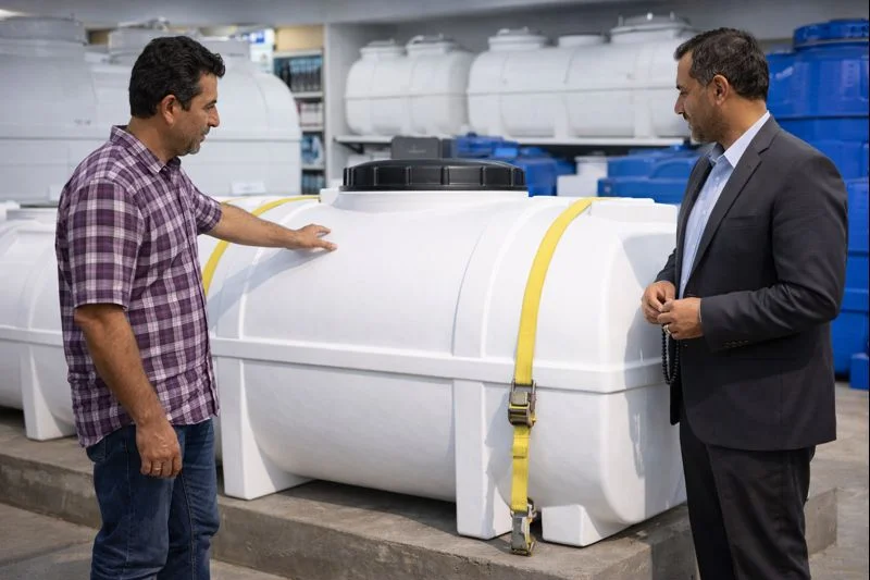 مخزن پلی اتیلن 1000 لیتری بیضی سه لایه طبرستان