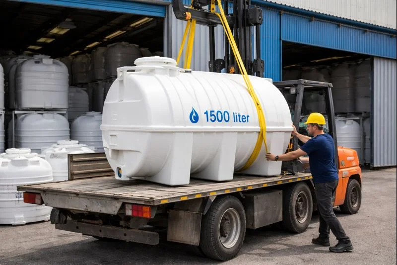 مخزن 1500 لیتری افقی خزر منبع 