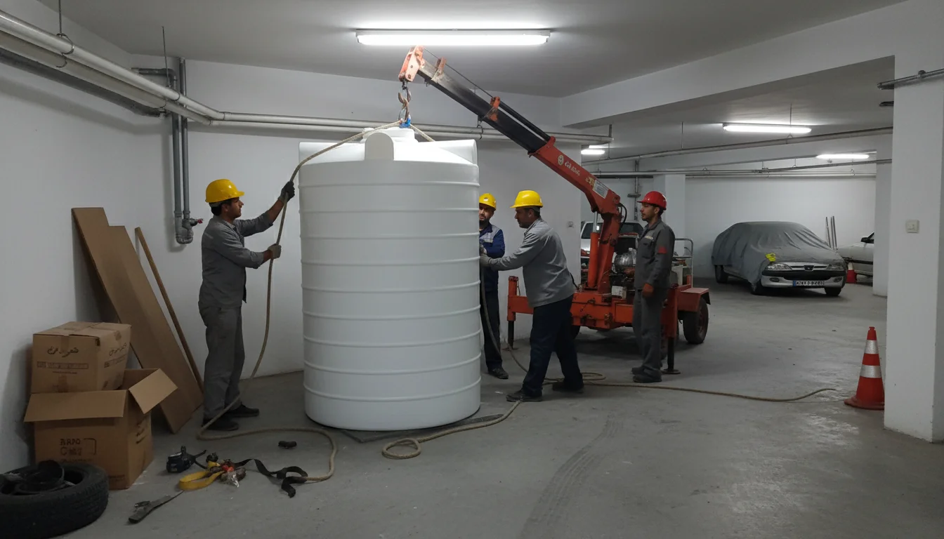 مخزن آب 1500 لیتری عمودی طبرستان