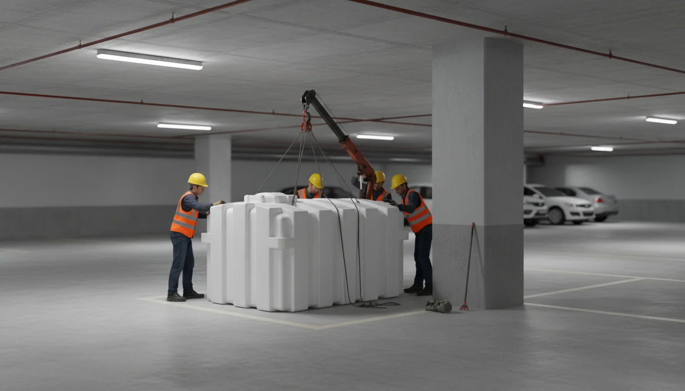 منبع 1000 لیتری مکعبی  سه لایه طبرستان