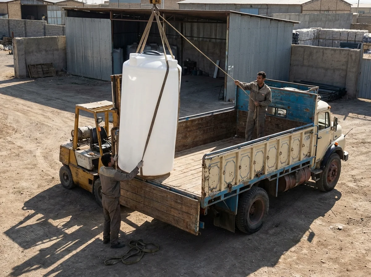 مخزن آب 1500 لیتری عمودی بلند سه لایه ابریشم