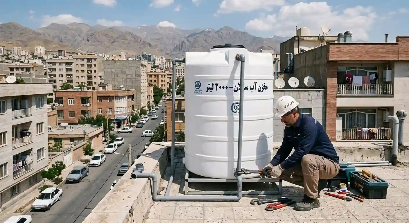 نصب مخزن آب در البرز