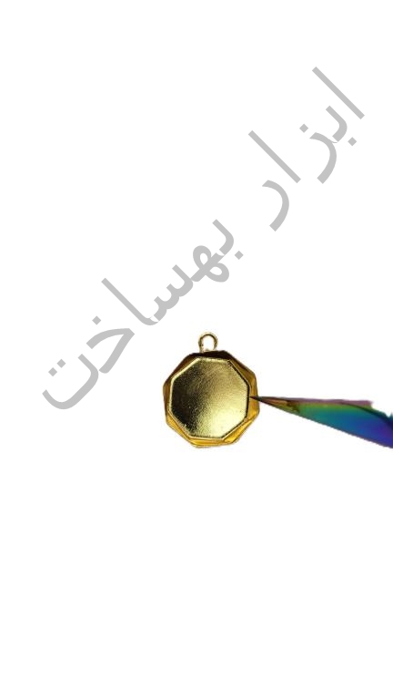 فریم استیل رزین چند ضلعی گوشواره