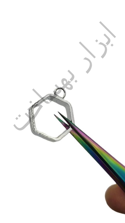 فریم استیل رزین شش ضلعی گوشواره