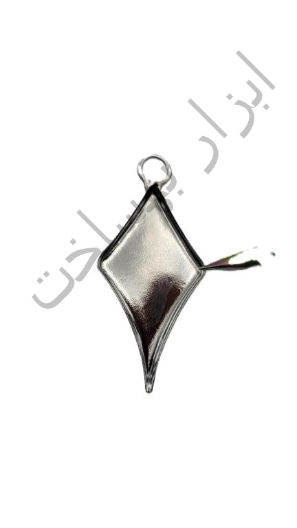 فریم استیل رزین لوزی  گردنبند