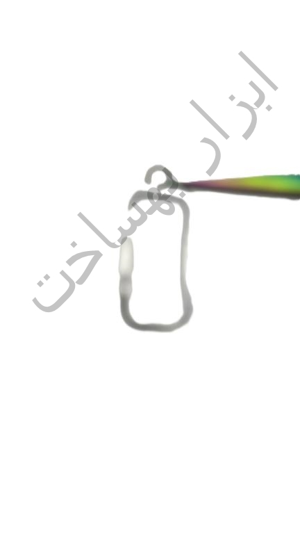 فریم استیل رزین مستطیل  گردنبند