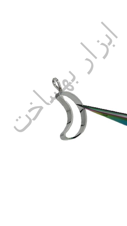 فریم استیل رزین ماه  گردنبند