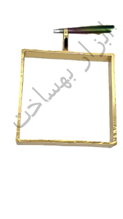فریم استیل رزین  مربع  گردنبند
