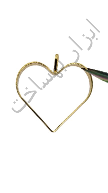 فریم استیل رزین  قلب   گردنبند