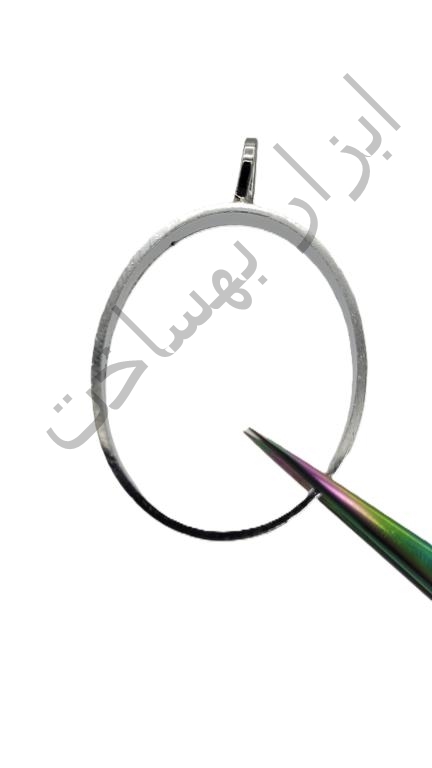 فریم استیل رزین  بیضی   گردنبند