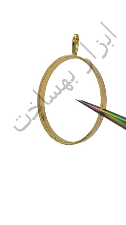 فریم استیل رزین  بیضی   گردنبند